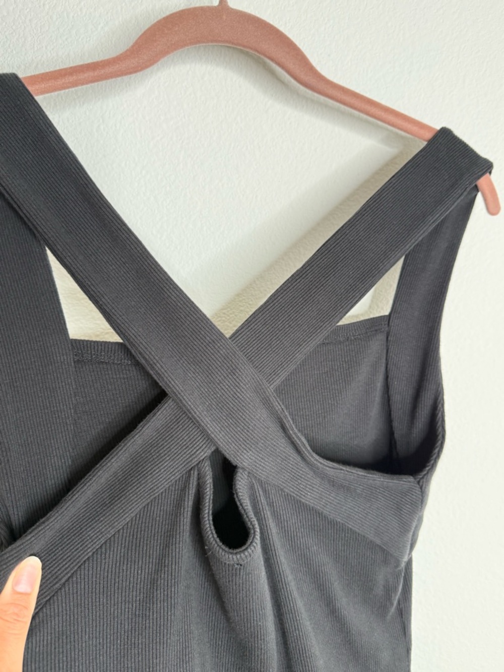 Anthropologie Square-Neck Halter Tank Black Sz Medium NWt - Picture 13 of 16